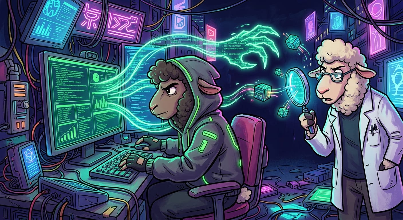 The Robot Sheep Is Whispering Secrets To The Wolf