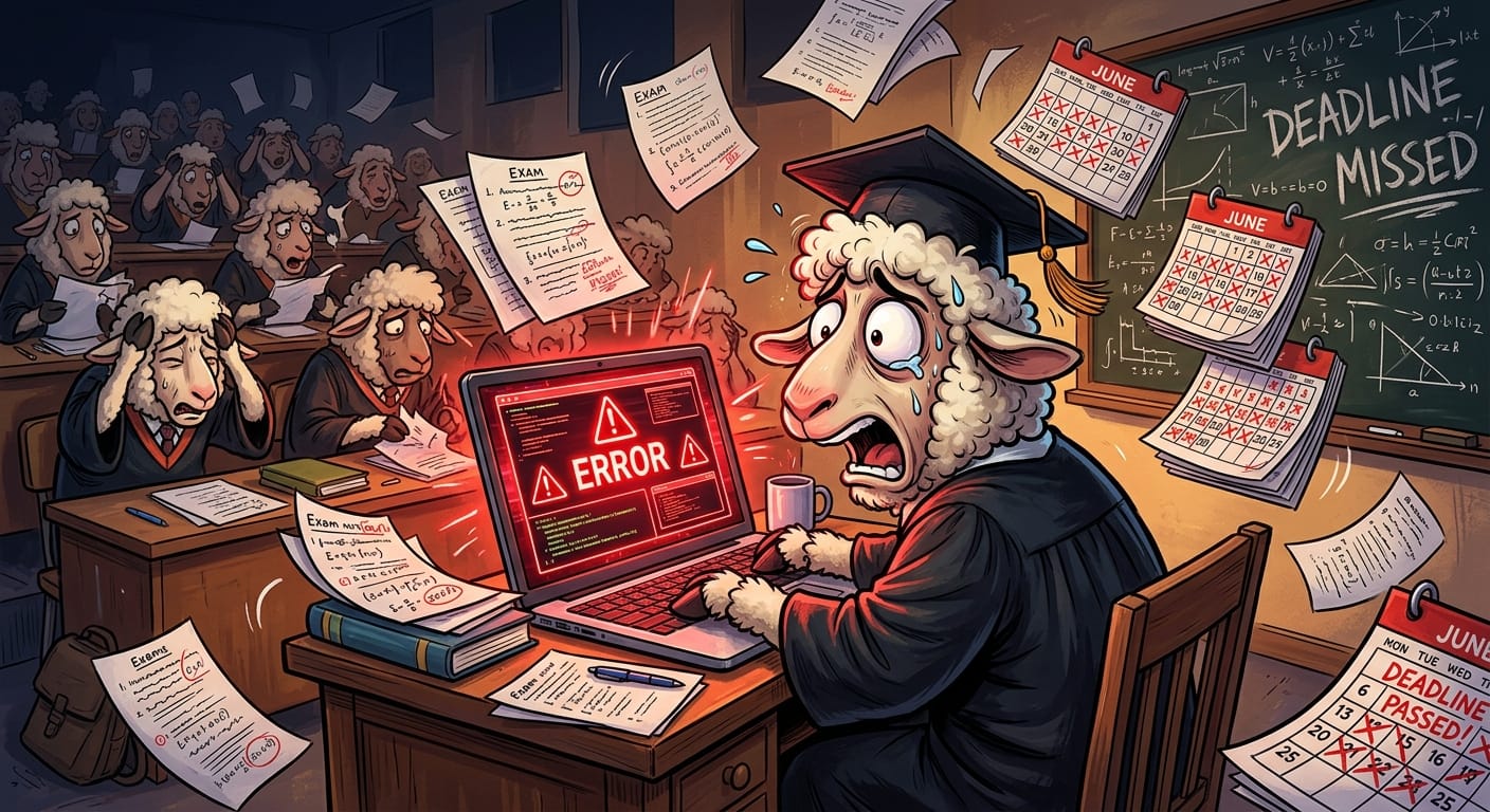 Canvas Goes Down: Congratulations, The Lambs Finally Got A Snow Day They Didn't Deserve