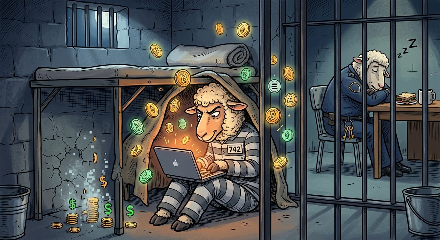 This Flea-Ridden Wolf Allegedly Stole Crypto FROM JAIL And Honestly The Audacity Has Me Shaking 😤🐑